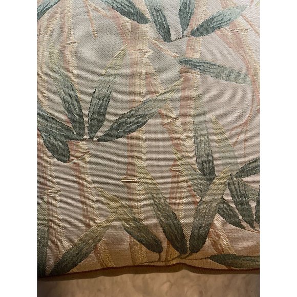 Goblys French Tapestry Pillow Bamboo Stalks Made in France 17 Inch Square - Picture 2 of 7
